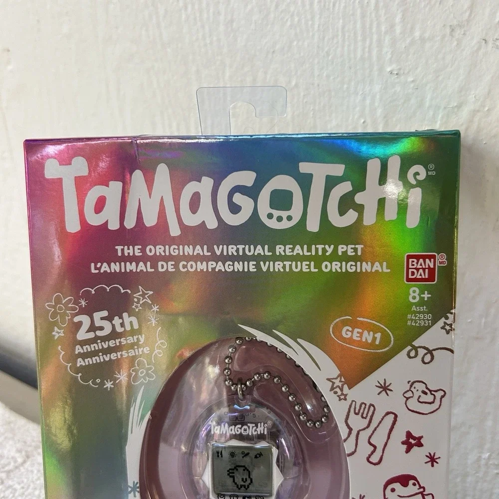 BANDAI Tamagotchi 25th Anniversary Aurora Skeleton Originals English Version New